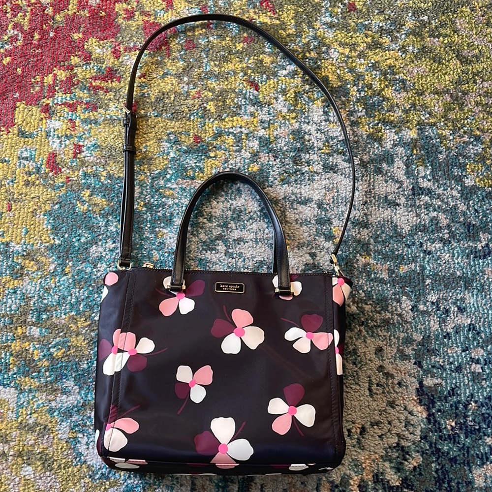 Kate Spade medium satchel dawn dusk buds
